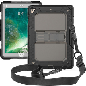 Étui pour tablette de <span class=keywords><strong>protection</strong></span> à 3 couches de style clair pour <span class=keywords><strong>iPad</strong></span> <span class=keywords><strong>9</strong></span>.7 Silicone antichoc + PC Housse robuste - Product Image 2