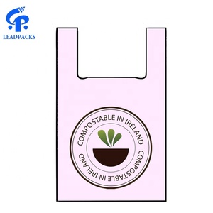 Borse compostabili <span class=keywords><strong>bio</strong></span> dell'amido di mais biodegradabili OEM per lo shopping - Product Image 6