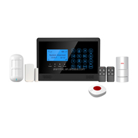 Kit système d'alarme de sécurité domestique sans fil, wi-fi, GSM, contrôle tactile, application IOS/Android, wi-fi, clavier tactile, anti-cambriolage