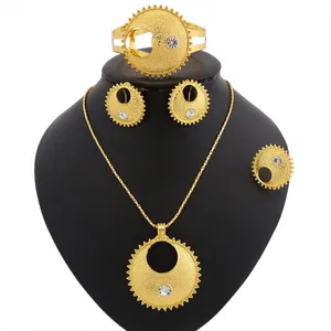 Cheap African Handmade South African Beads Ethiopian Gold Jewellery Sets