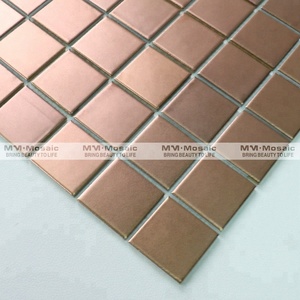 Mosaico de Cerámica Mate Cuadrado de 2 Pulgadas, Color Oro Rosa, para Decoración de Paredes, Hoteles, Dormitorios y Baños, a Buen Precio - Product Image 2