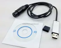 มินิ USB เพื่อ DMX 512อินเตอร์เฟซอะแดปเตอร์ DMX512คอมพิวเตอร์พีซีควบคุมเวที