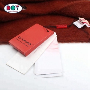 קיזוז לוגו מודפס מותאם אישית 220 GSM מפוח נייר מעטפות שקיות כפתור חילוף בגד תוויות תגיות - Product Image 2