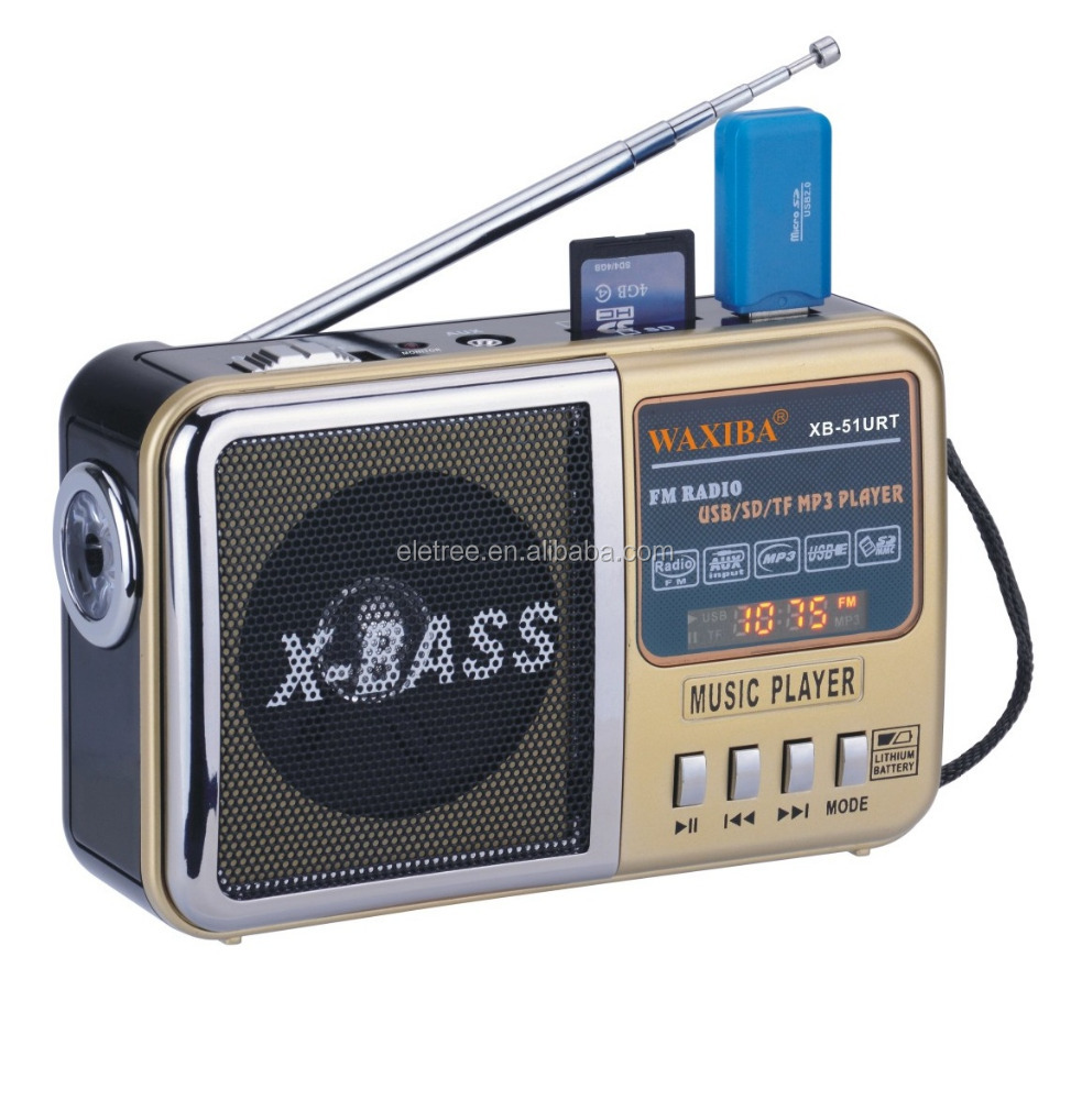 Kitchen Radio with Handheld Waxiba XB-51URT - AM/FM/USB