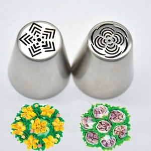 Hot Bán Thép Không Gỉ Trang Trí Miệng 18 Đầu Bánh Vòi Phun Thiết Lập Trang Trí Hoa Miệng Nướng Đường Ống Vòi Phun Bánh - Product Image 5