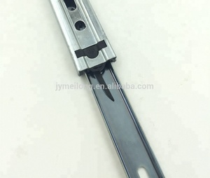 Meilong 주방 캐비닛 가구 35mm <span class=keywords><strong>3</strong></span> 접이식 금속 텔레스코픽 채널/힌지 서랍 슬라이드 레일/섹션 접이식 테이블 슬라이드 - Product Image 6