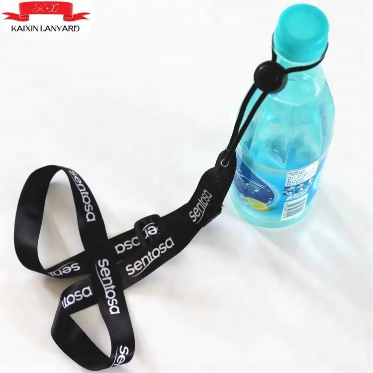 Cheap custom water bottle lanyards drink bottle holder lanyard