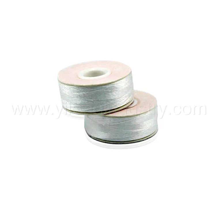 Núcleo magnético bobinas bobina de plástico de color blanco hilo de pre herida bobina bordado/hilo de fondo del hilo