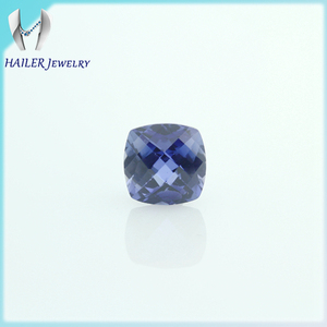 Venta caliente tallado damero <span class=keywords><strong>azul</strong></span> corindón piedra Wuzhou - Product Image 4