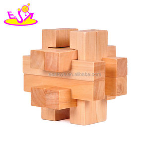 New hottest 3d blocchi di legno mini <span class=keywords><strong>puzzle</strong></span> per bambini rompicapo W11C040 - Product Image 3