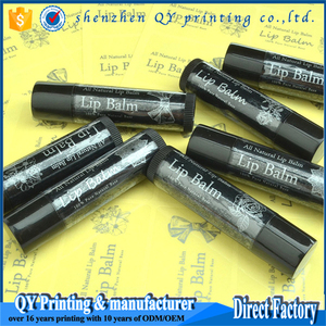 Transparente de encargo Blam del labio etiqueta, marca de cosméticos, die personalizado pegatinas etiquetas - Product Image 5