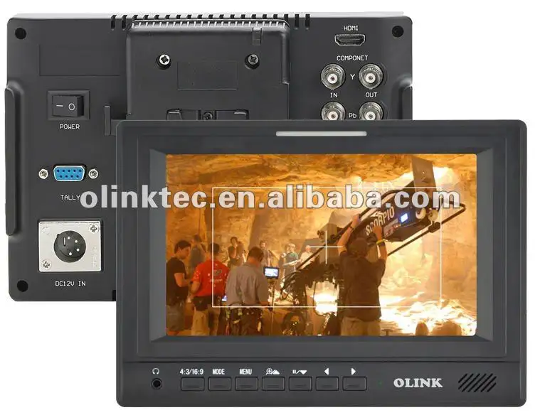 Olink 7" Broadcast HD/SD SDI TFT-LCD Monitor