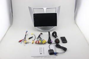 Niềm say mê 9 inch 2 din Android 10 Car DVD cho Hyundai Solaris giọng Verna 2011 2013 2014 2015 đài phát thanh Xe GPS tay lái - Product Image 6