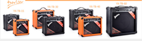 Amplificateur de basse Deviser YX-TB-30W 30W avec haut-parleur 8'' - Corps en acier - Orange/Noir - Vente en gros personnalisée à faible MOQ pour les magasins de musique
