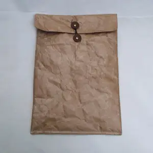 Envelope de papel tyvek inteável, tampa de tyvek em forma de marrom