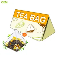 Vendita calda Biodegradabile Nylon Piramide Bustina di tè