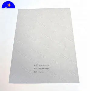 Anti-sahte beyaz filigran kağıt, a4 filigran kağıt UV lifler ile sertifika kağıtları