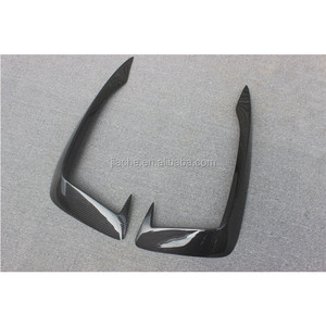 De fibra de carbono frontal Exterior faros antiniebla párpado de la luz de niebla de la ceja cubierta de la lámpara adornos para Audi A4 S4 B9 2017, 2018, <span class=keywords><strong>2019</strong></span>, coche de carreras - Product Image 4