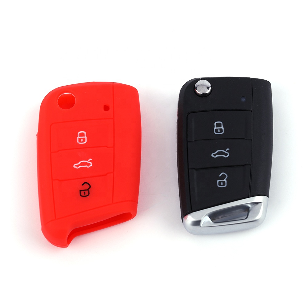 Модные дешевые автомобильные аксессуары, интерьерный декоративный силиконовый чехол для автомобильного ключа для гольфа 7