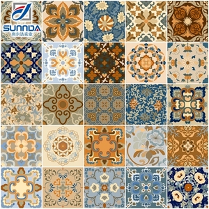 Sunnda Blumenmuster Keramik fliesen Talavera mexikanische Blume Porzellan Wand-und Bodenfliesen
