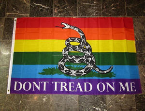 Barato 100% poliéster 3x5ft <span class=keywords><strong>Bandera</strong></span> Del Arco Iris del orgullo Gay, no pise en Mí - Product Image 2