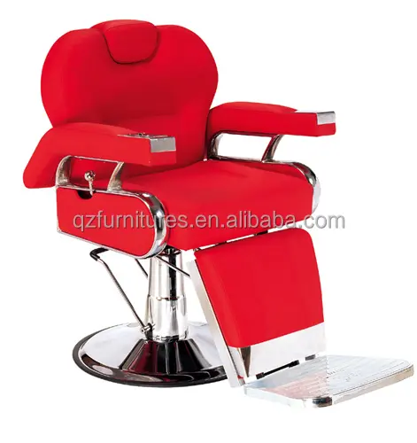 남성용 레드 컬러 이발사 의자/QZ-M8060 스타일링 살롱 의자