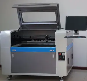 CNC laser cutting machine with computer stand 900*600mm automatic focusing working table