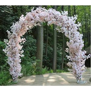 Flor De cerejeira Flores Artificiais Arco Do Casamento Para a Decoração do Palco