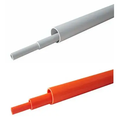 Conducto de PVC blanco, gris y naranja, EN 61386, en50086 AS NZS 2053 JG 3050, de China