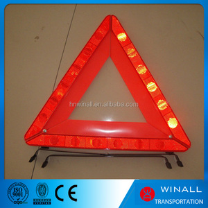 Road block phản xạ và led nhấp nháy ánh sáng dừng cảnh báo đăng tam giác - Product Image 4
