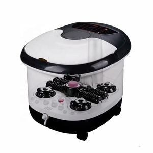 Lavabo de pedicura portátil, multifunción, infrarrojo, Shiatsu, burbuja de aire, piedra para pies, masajeador de baño para Spa