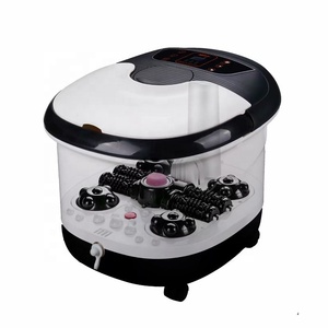 Spa Foots Multifunction Portable Pedicure Basin Heated Infrared Shiatsu Air Bubble Foot Stone Bath Massager For Spa