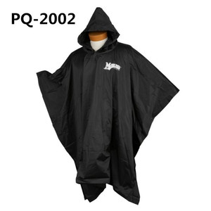 <span class=keywords><strong>Poncho</strong></span> antipioggia in pvc riutilizzabile <span class=keywords><strong>nero</strong></span> con logo con certificato BSCI - Product Image 1