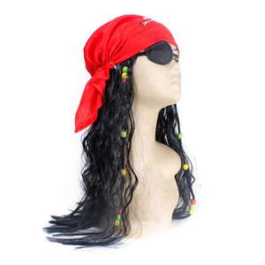 Perruque de cosplay Jack Sparrow <span class=keywords><strong>des</strong></span> Pirates <span class=keywords><strong>des</strong></span> Caraïbes, accessoires de costume, perruques pour enfants - Product Image 3