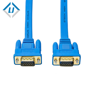 Cable Plano Macho-Macho de Cobre Puro Azul de Alta Calidad, 50 Metros, Convertidor VGA <span class=keywords><strong>a</strong></span> AV para Computadora - Product Image 4