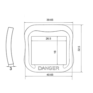 AR026-2 3mm Thick Aluminum Alloy Stamped Buckle - Product Image 2