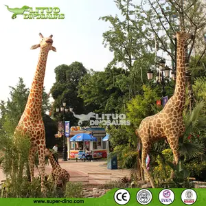 Themenpark animiertes künstliches Tiermodell der Giraffe