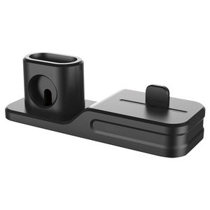 3in1 Support multifonction Support de chargement en silicone pour <span class=keywords><strong>iphone</strong></span> pour Earpod sans fil et montre - Product Image 1