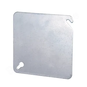 Coperchio della scatola in acciaio piatto 4x4 quadrati