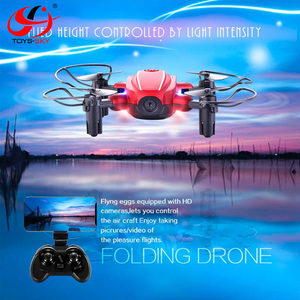 Hottoys tamaño de bolsillo mini teléfono inteligente WiFi y control remoto 2.4g FPV RC drone plegable con cámara - Product Image 1