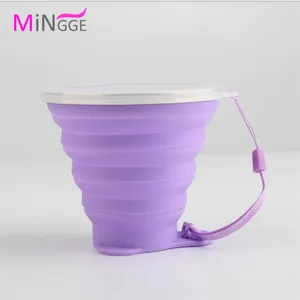 New Travel Silicone Outdoor Folding Bottle Retractable Collapsible cup