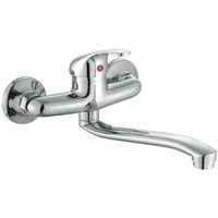 Eau chaude froide murale mitigeur salle de bain douche robinet mitigeur céramique rond OEM,ODM CE Chrome moderne contemporain Chine