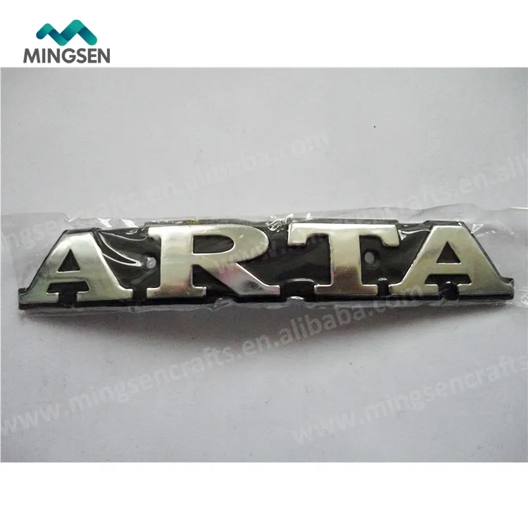 custom car logo self adhesive metal badge