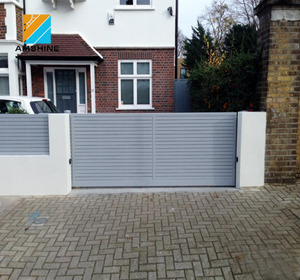 Privacy Modern <strong>Garden</strong> <strong>Metal</strong> Aluminum Slatted <strong>Fence</strong> <strong>Panels</strong> - Product Image 2