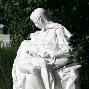 Statues de la Pietà en marbre blanc célèbres, sculpture de la Vierge et de Jésus - Product Image 2