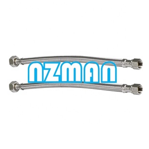Nzman 59 inch bện Ống thép không gỉ-3/8 "Nữ nén chủ đề x 1/2" IPS nữ thẳng chủ đề vòi kết nối - Product Image 5