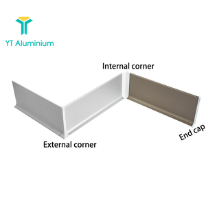 Accessoires de revêtement de sol en aluminium, embouts de plinthes - Product Image 2