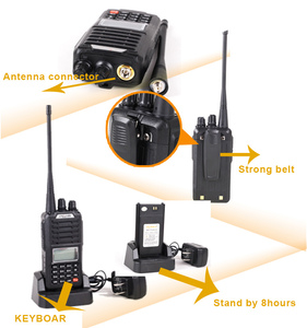 Chierda CD-X1 Giá Rẻ VHF UHF Ban Nhạc PMR 446 Walkie Talkie <span class=keywords><strong>FM</strong></span> Xách Tay Hai Cách Phát Thanh - Product Image 6