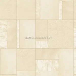 Simple But Elegant Square Stone Pattern Vinyl Wallpaper Home Decoration