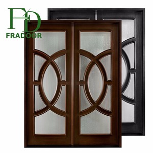 De luxe Banquet <span class=keywords><strong>Hall</strong></span> D'entrée Double Balançoire Porte En Bois Massif - Product Image 1